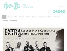 Tablet Screenshot of churchalive.org.za